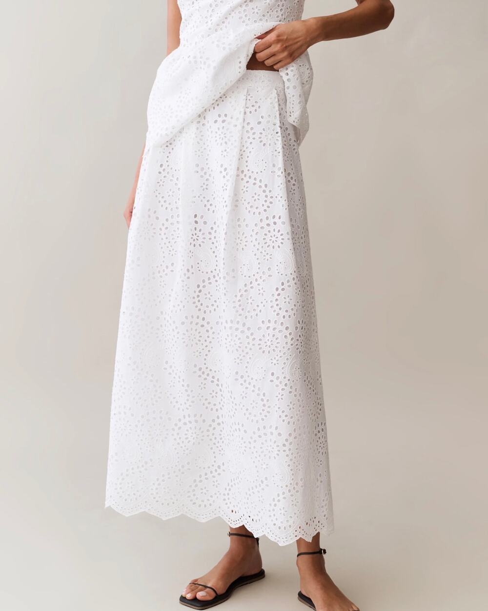 New few moda O.P.T Teresa cotton lace skirt $222 sz 8